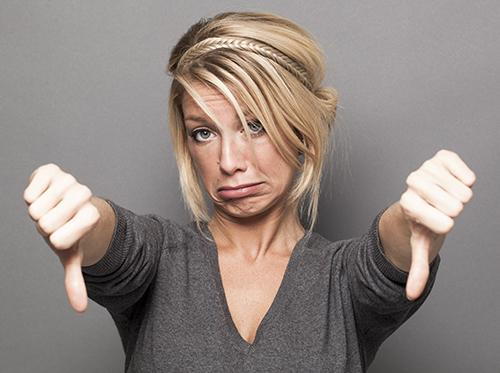 unhappy woman